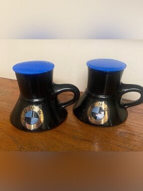 2 BMW Wide Bottom Travel, no-spill MUGS